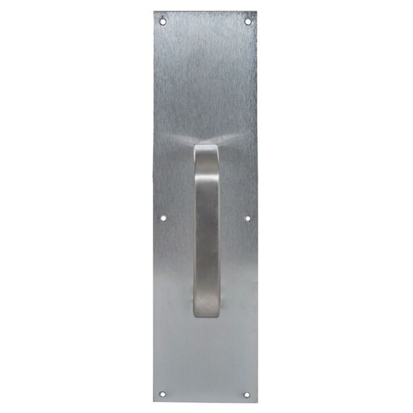Trimco Square Corner Pull Plate 6" 1199 Pull Satin Stainless Steel 4"x16" 1014-3.630 - main